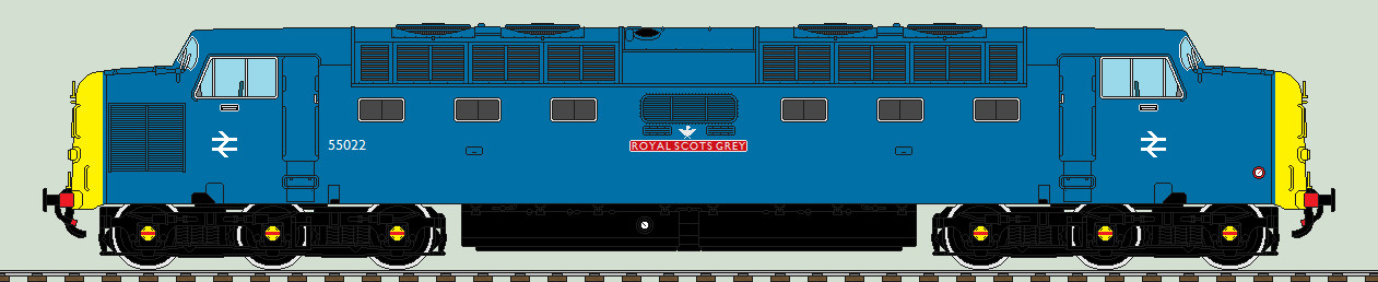 EE Deltic liveries - 55022 'Royal Scots Grey'