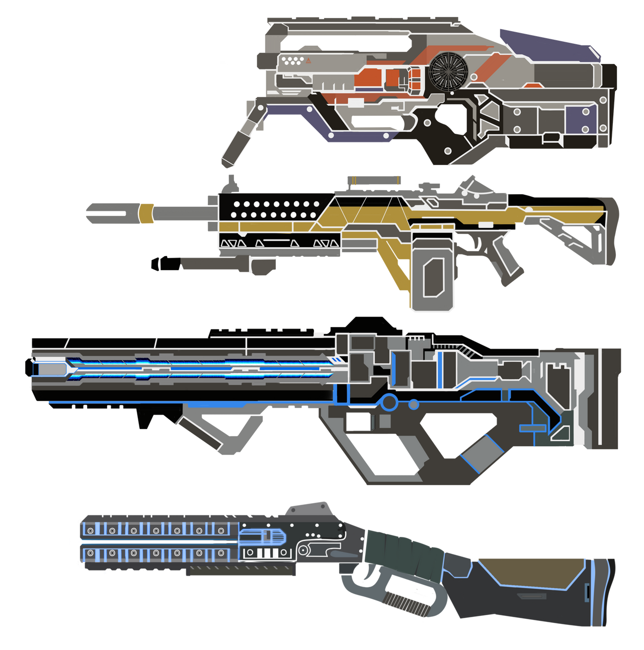 Apex rifles part 1 by IllionAelerion on DeviantArt