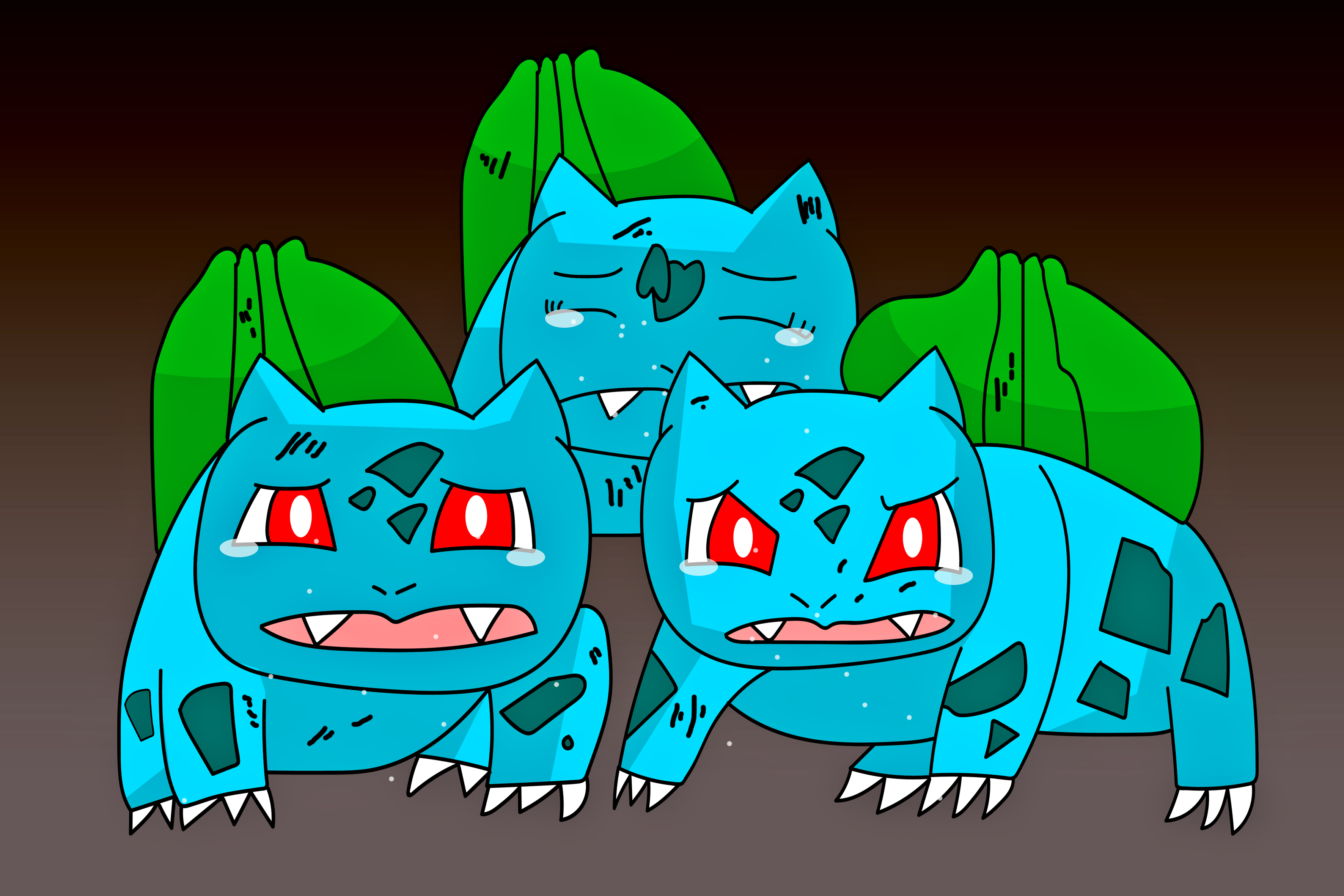 Bulbasaur Grumpy Sad Bulbasaurs by NeominationTechno841 on DeviantArt