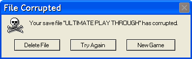 Corrupted Save File Corrupted Save File by prioritymaiI on DeviantArt