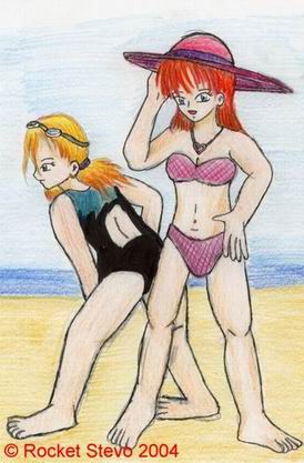 Swimsuit Kitt and Mika