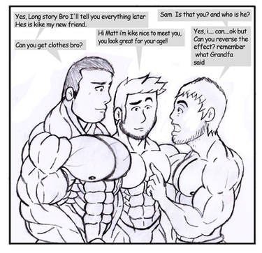 yozo on X: @taco1704 if you have good muscle genetics, you can have a big  chest and no parting though  / X