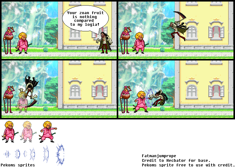 Pekoms Comic with Sprite