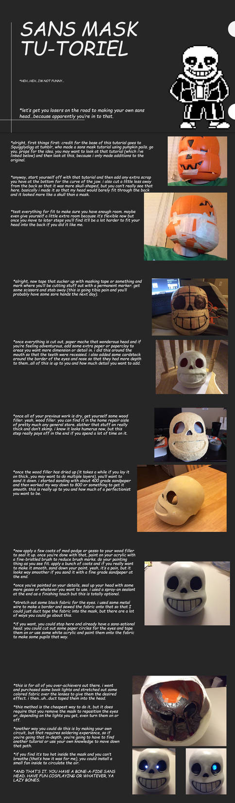 Sans Mask Tutorial by AttackGoose