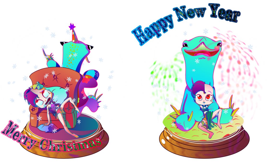 Merry christmas and happy new year 2015-2016 by halemartist Merry christmas and happy new year 2015-2016 by halemartist