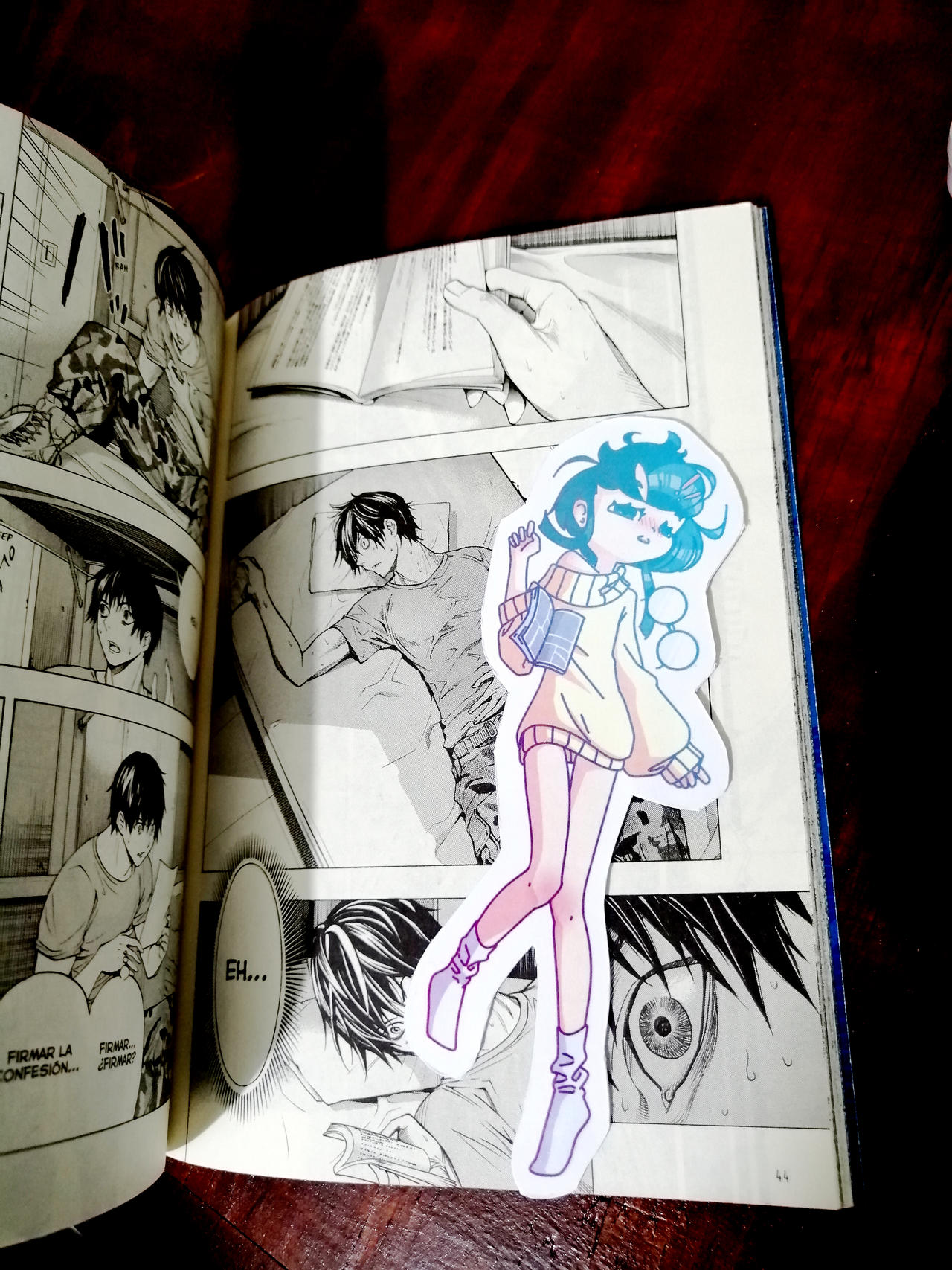 Sleeping girl book separator