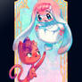 Bunny Pi and kitty Bit.