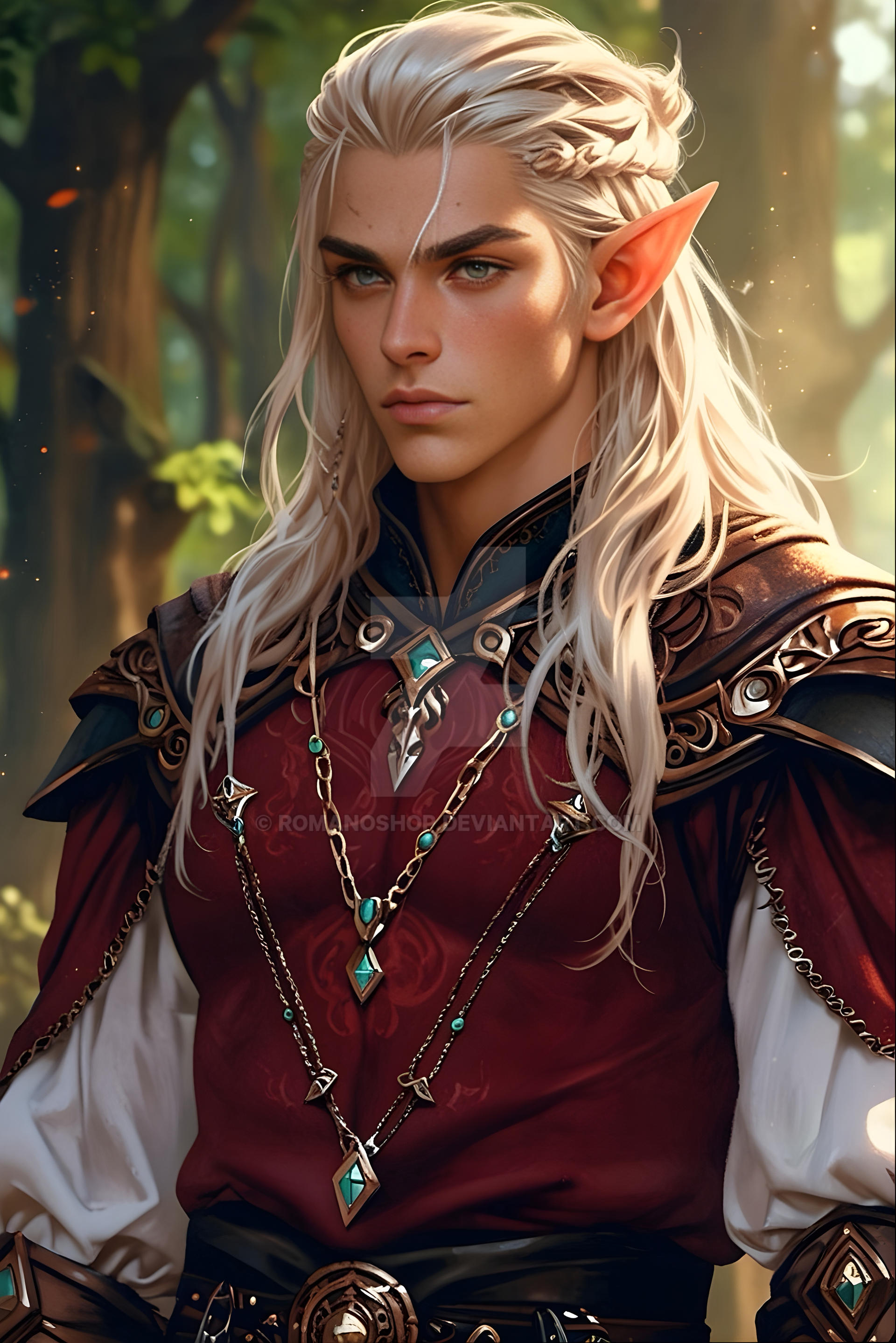Adoptable elven portrait (closed) by RomanoShop on DeviantArt