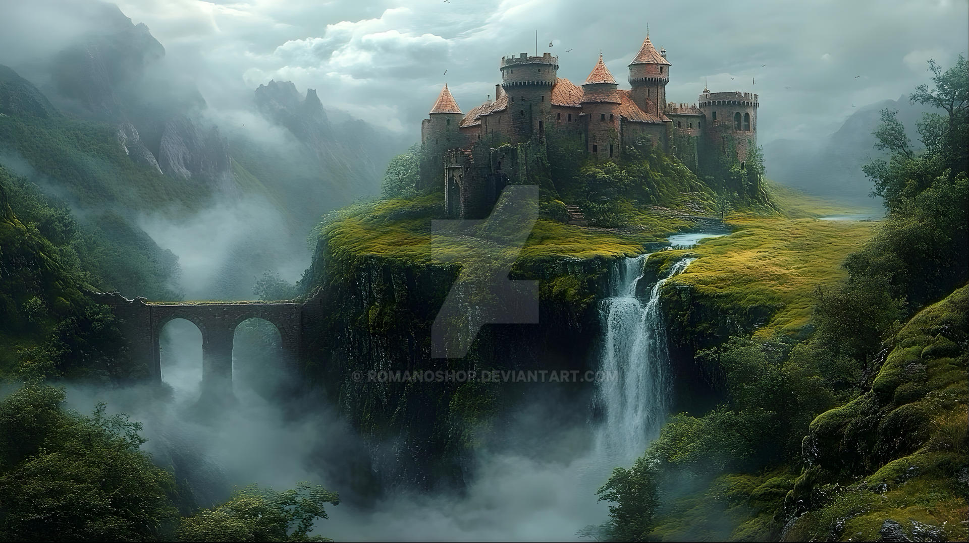 Fantasy Fallscape Adoptable fantasy scape ( open) by RomanoShop on DeviantArt