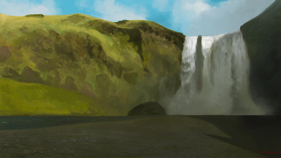 Skogafoss study