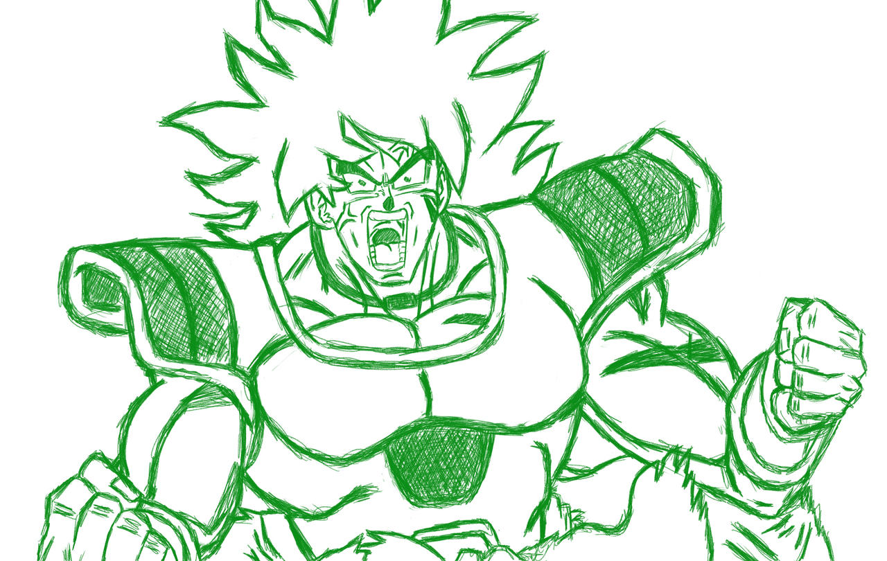 Angry Broly Sketch by nzusty on DeviantArt