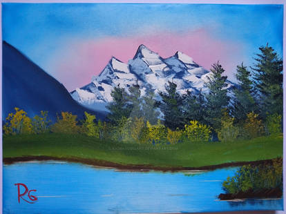 On a Clear Day - Bob Ross Paint-along by WirayudaG on DeviantArt