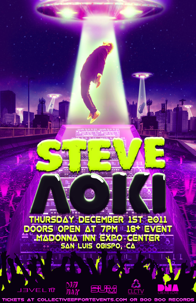 Steve Aoki Flyer