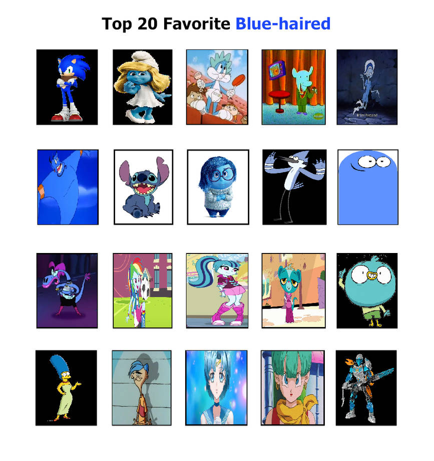 Top 20 Blue Characters by Prentis-65 on DeviantArt