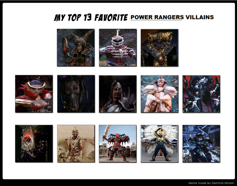 My Top 13 Favorite Power Rangers Villains by Prentis-65 on DeviantArt