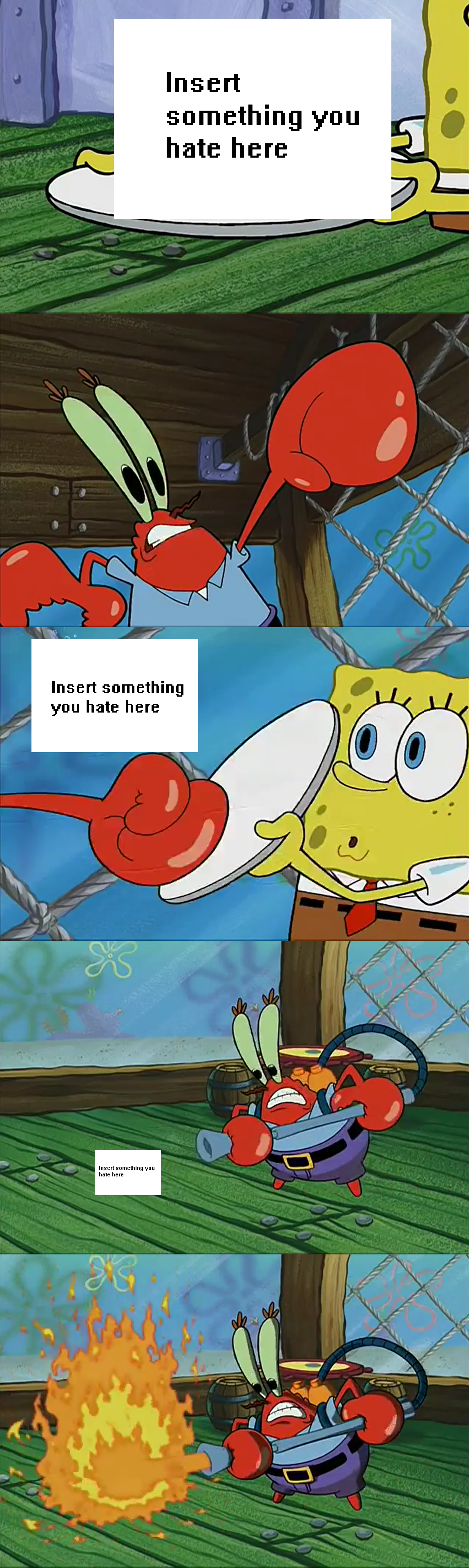 Mr Krabs is sad for Meme Template by eagc7 on DeviantArt