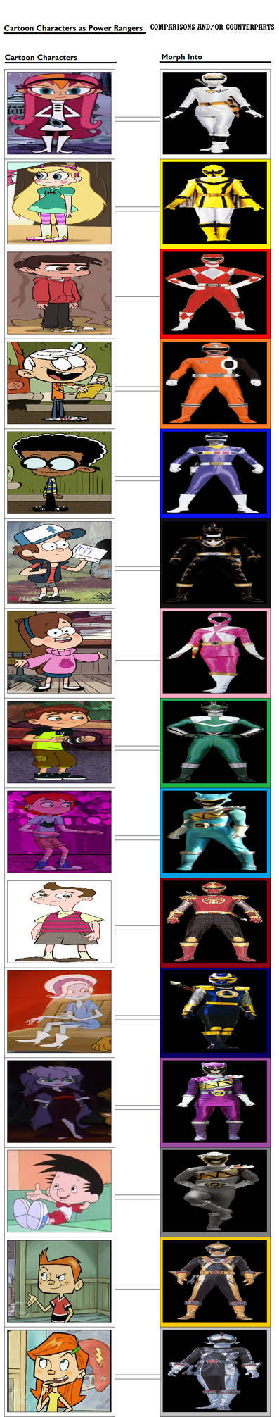 Toon Force Example Power Rangers Toon Force by P97Industries on DeviantArt