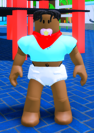 Drooling roblox noob with diapers