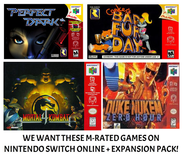 M Rated Games for Nintendo Switch Online by Prentis-65 on DeviantArt