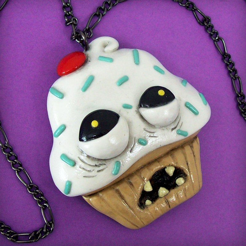 Ugly Cupcake Necklace