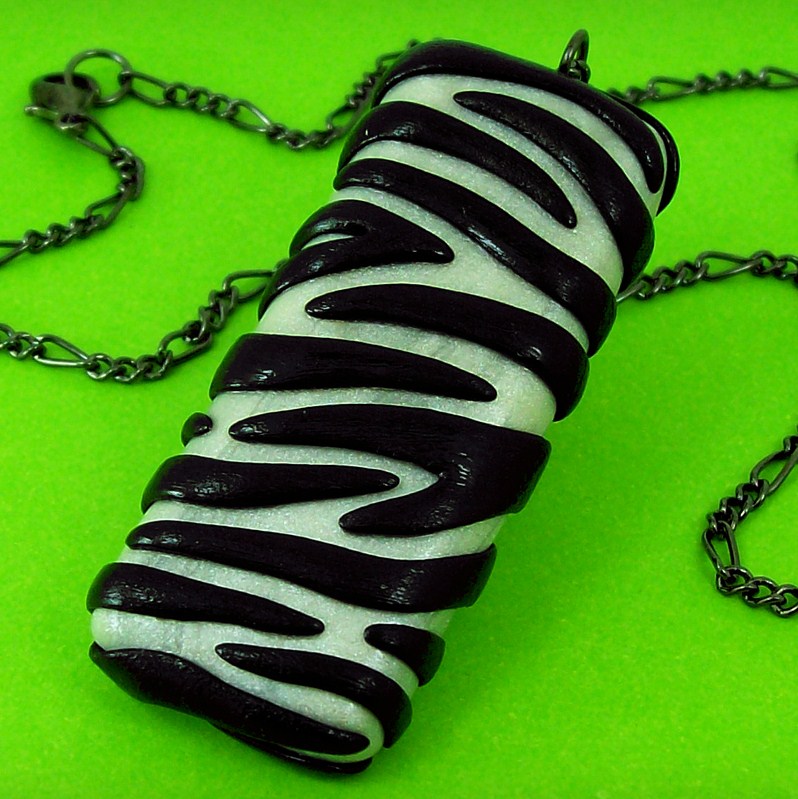 Zebra Squared Necklace