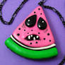 Watermelon Necklace - pointy