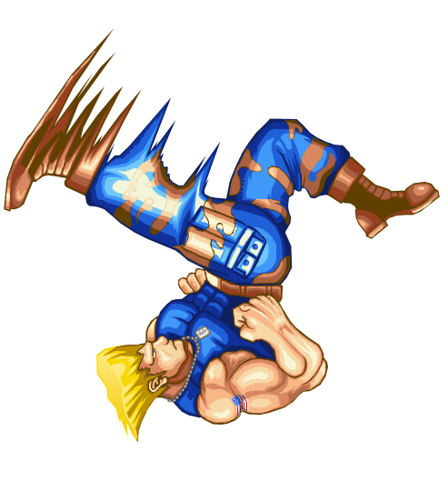 Flash art of guile from street fighter