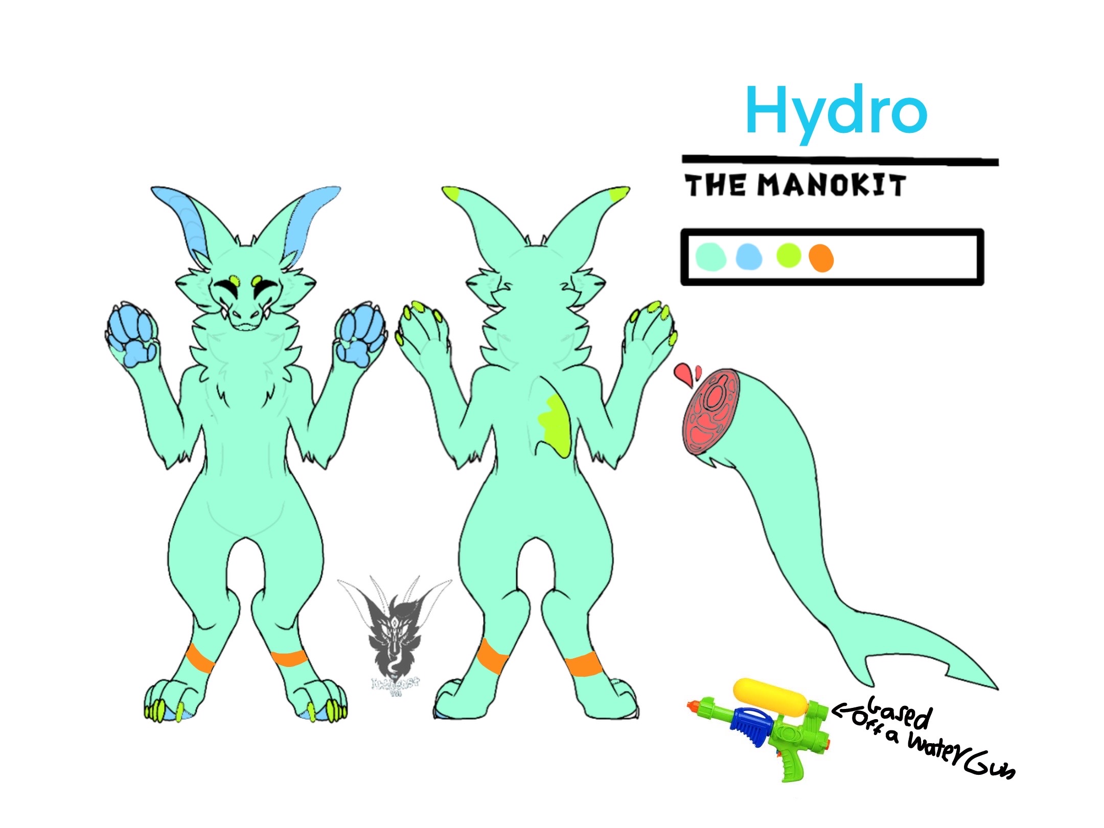 Hydro the Manokit Ref sheet by CaptainShadowDragon on DeviantArt