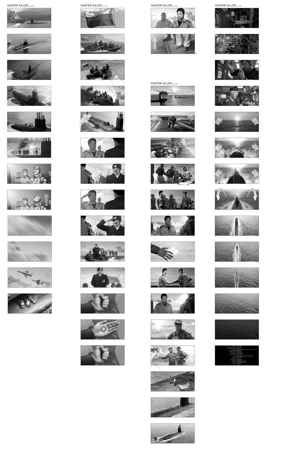 HUNTER KILLER 2018 storyboards by satanasov