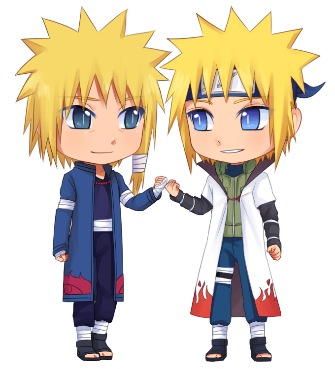 Minato and his father by MrsOomori on DeviantArt