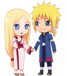 Minato and his parents version 2 by MrsOomori on DeviantArt