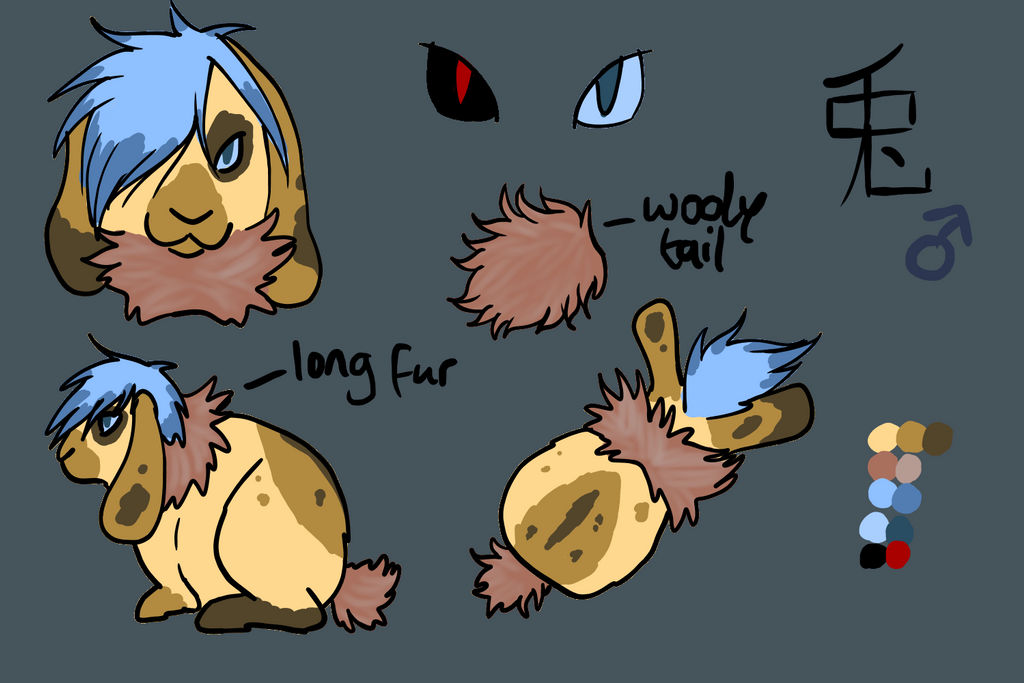 Usagi (rabbit form) reference by baltobud8 on DeviantArt