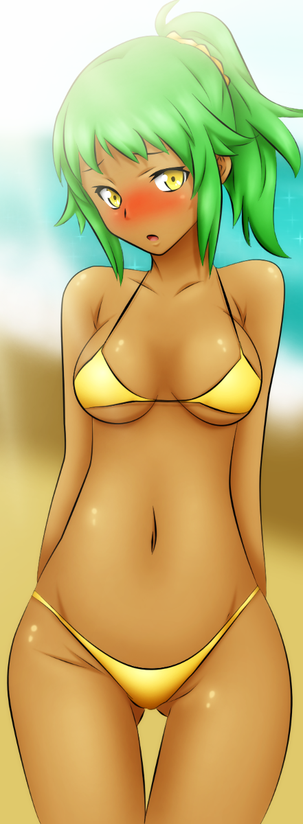 Embarrassed at the Beach