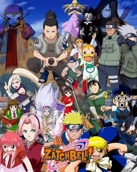 Naruto Zatchbell crossover movie poster Fan Made