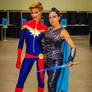 Captain Marvel and Valkyrie