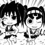 sasuke and  rock lee's weird  combination jutsu