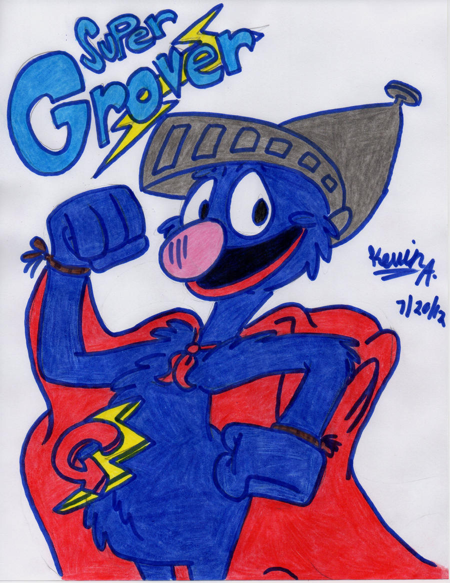 Super Grover by EeyorbStudios on DeviantArt