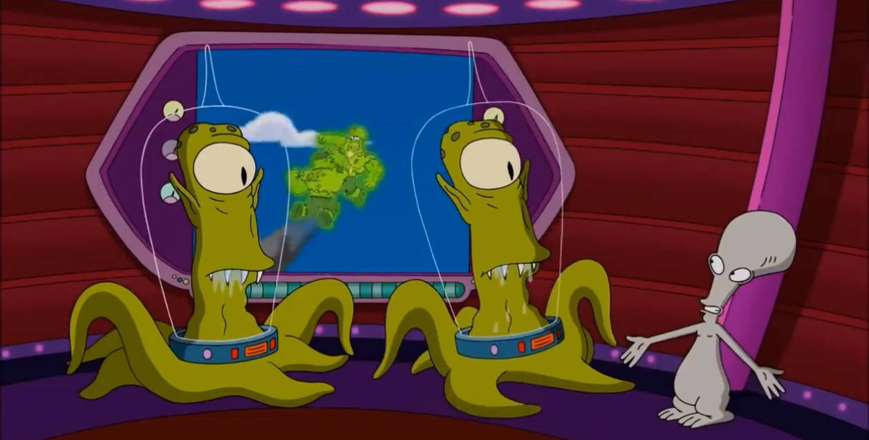 Simpsons Space Ranger Roger Roger on the Simpsons guy crossover by carrigangarrigan on DeviantArt