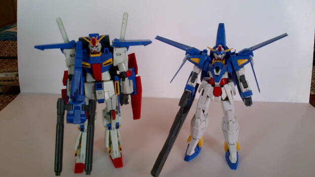 Double Zeta Gundam and Gundam AGE-3 Normal