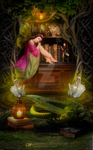The green Studiolo by Aramisdream The green Studiolo by Aramisdream