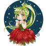 Waiting the first snow - Chibi Poinsettia