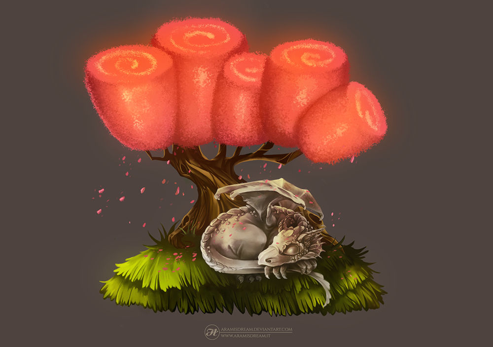 Tiny tree for a tiny dragon by Aramisdream Tiny tree for a tiny dragon by Aramisdream