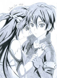 Asuna and Kirito - Sword Art Online