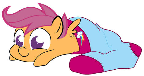 Scootaloo in a Sock