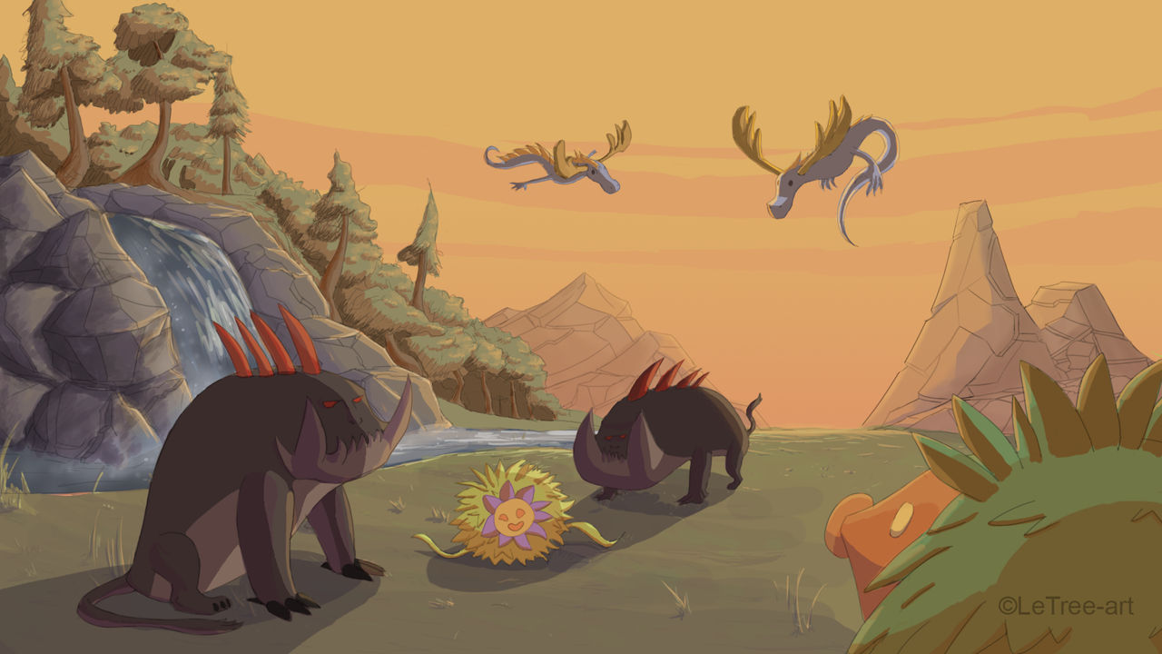 Chill time with Toves,Borogoves and Mome raths by Letree-art on DeviantArt