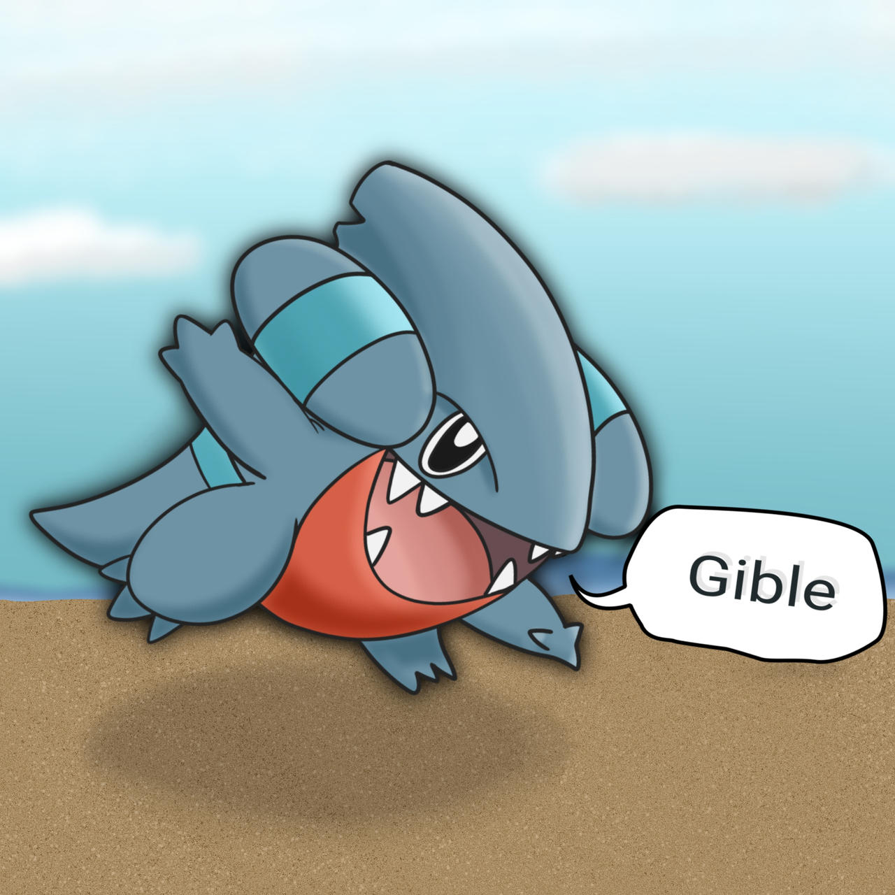 Gibble Using A Move Gible by jaksin12 on DeviantArt