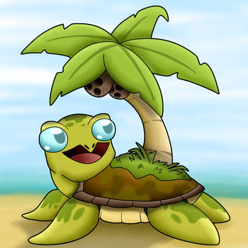 Baby island turtle 