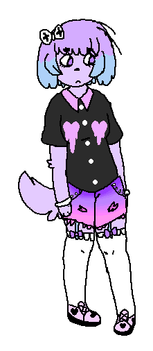 pastel goth puppy adoptable {CLOSED}