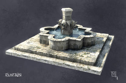 A medieval fountain