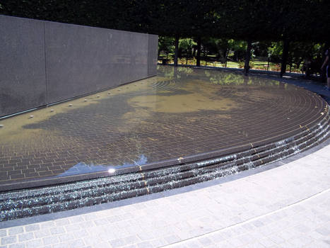 Korean War memorial fountain